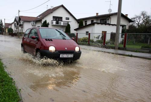 Наводнение в хорватской Копривнице