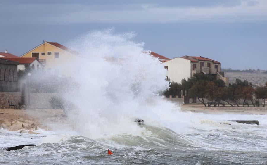 Ураганный ветер в Хорватии