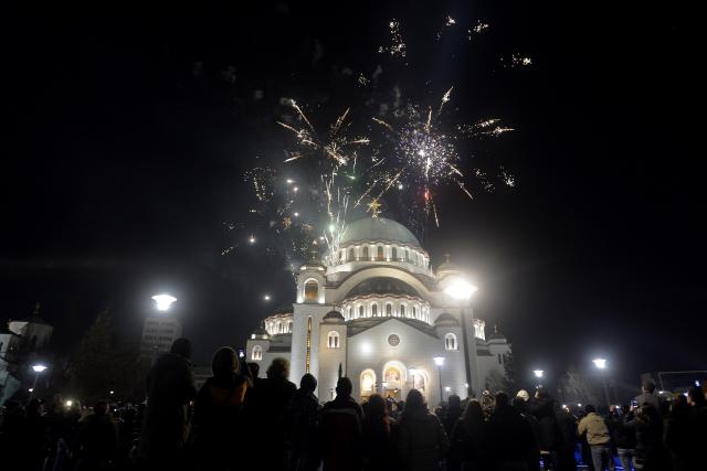 Встреча православного Нового года в Белграде