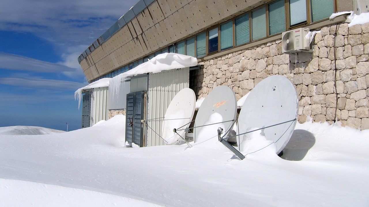 Снег на вершине горы Биоково