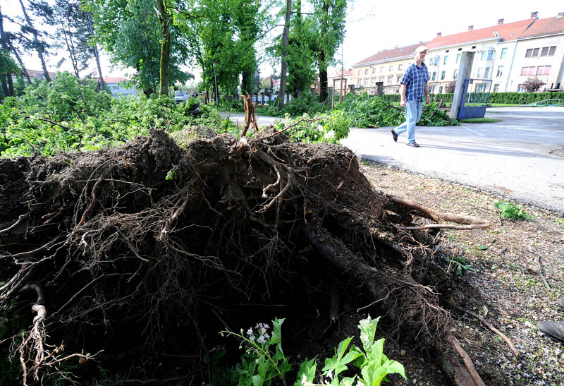 Хорватский Карловац после бури