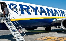 Самолет Ryanair в аэропорту Подгорицы. Фото: Vijsti.me