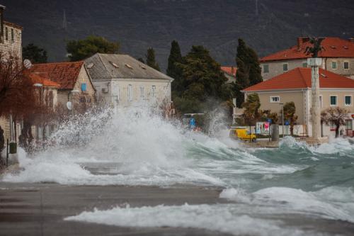 Непогода в хорватском городе Каштела