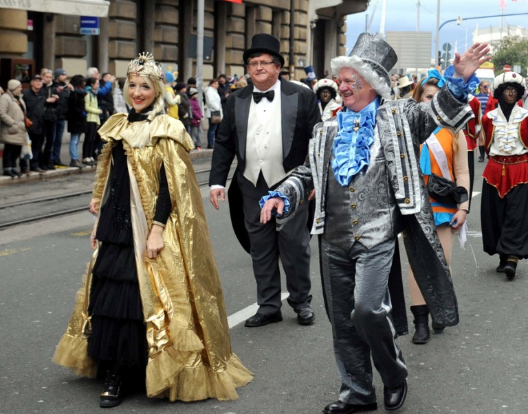Международный карнавал в Риеке в феврале 2016 г.