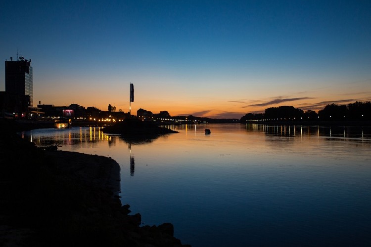 Вечерний Осиек в апреле 2016 г. 