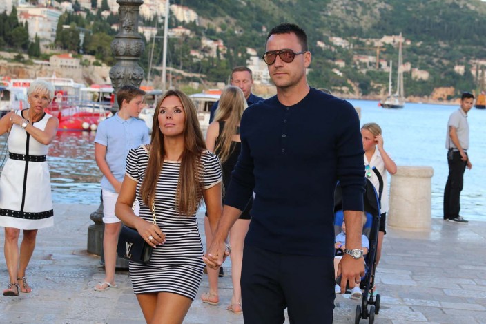 Джон Терри с семьей в Дубровнике