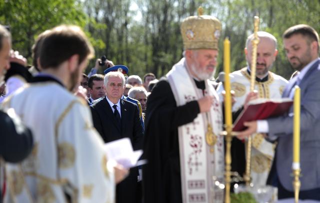 Открытие памятника погибшим воинам в битве при Враньевце в Первой мировой войне
