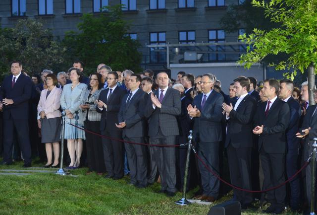 Открытие памятника Гаврилу Принципу в Белграде