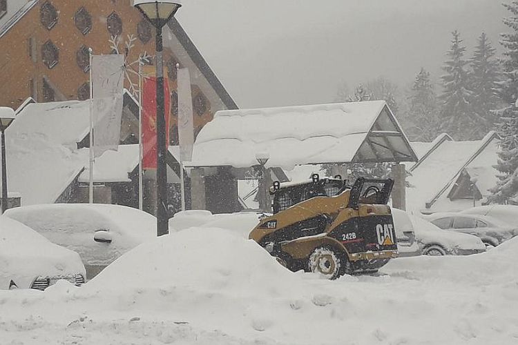 Снегопад в Колашине в январе 2019 года 
