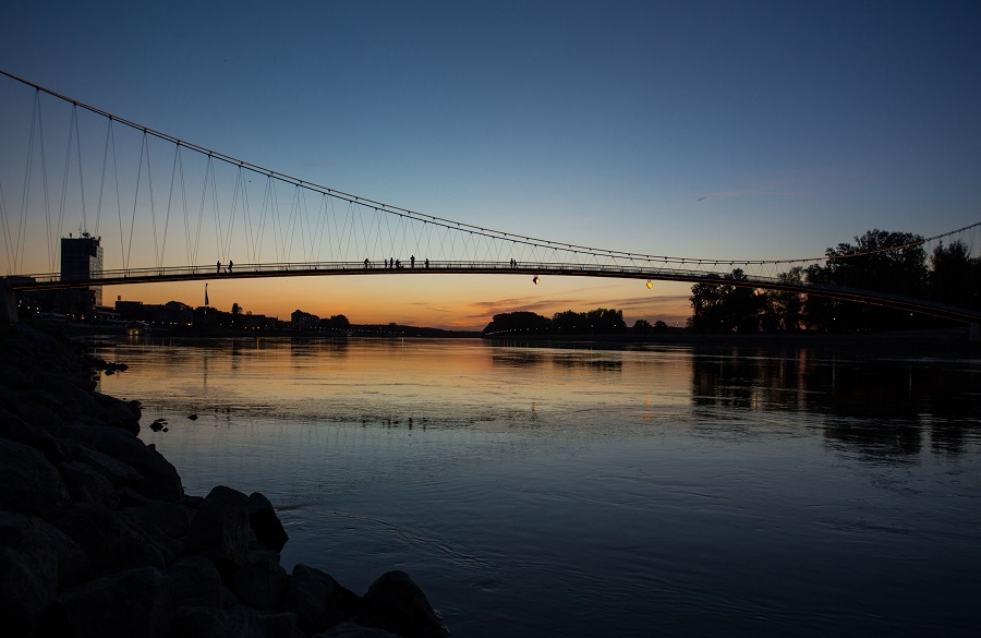 Вечерний Осиек в апреле 2016 г. 