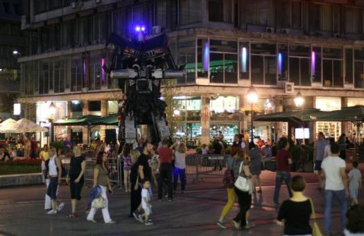 Открытие выставки "Трансформеры охраняют Белград"