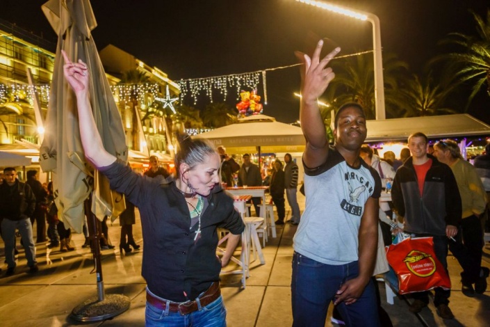 Центральная набережная Сплита в декабре 2015 г.