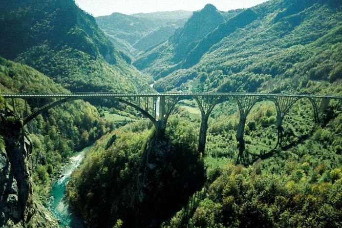 Мост Джурджевича через реку Тара. Фото: Facebook, White Water Rafting Tara River Montenegro Мост Джурджевича через реку Тара. Фото: Facebook, White Water Rafting Tara River Montenegro