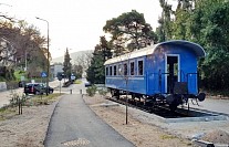 Старый железнодорожный вагон в поселке Зеленика. Фото: Boka News