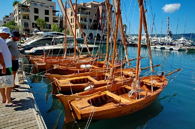 Деревянные лодки в "Порто Монтенегро" в Тивате. Фото: Bokanews.me, Z. Nikolić