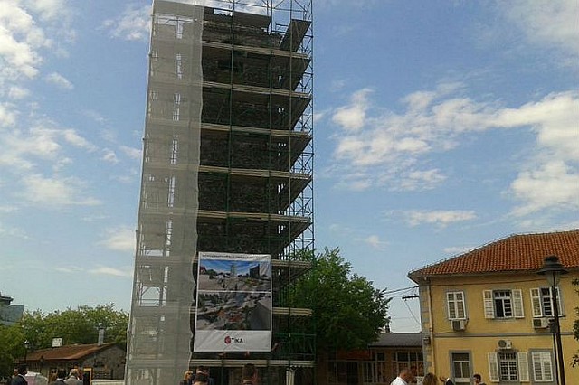 Реконструкция башни Сахат-Кула в Подгорице. Фото: Antenam.net