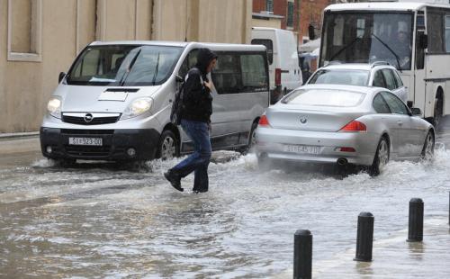 Ливень в Шибенике