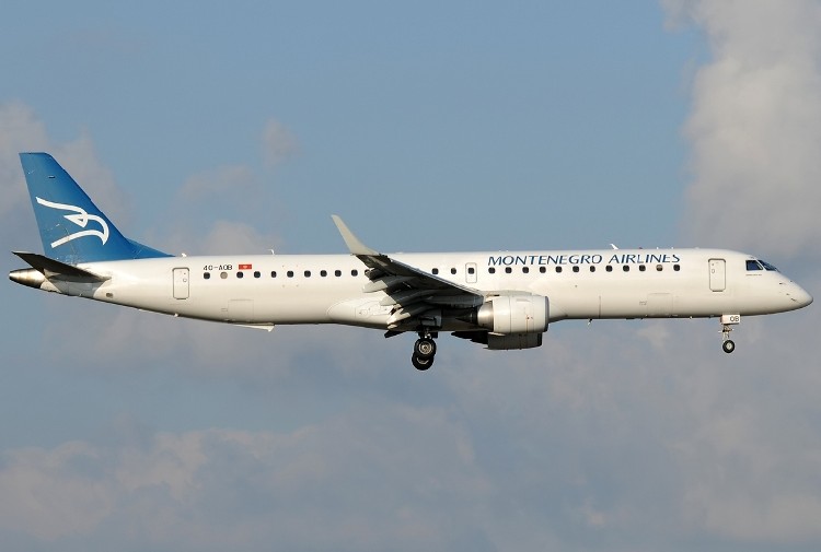 Самолет авиакомпании Montenegro Airlines. Фото: Exyuaviation.com