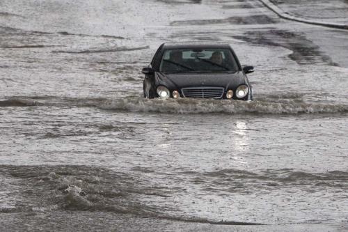 Наводнение в хорватском городе Макарска