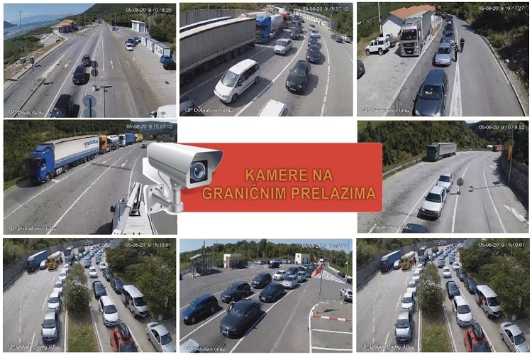 Онлайн-трансляция движения на черногорских пограничных переходах. Фото: Bokanews.me