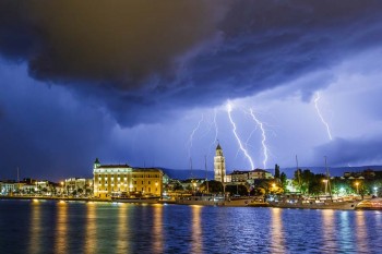 Гроза в хорватском Сплите
