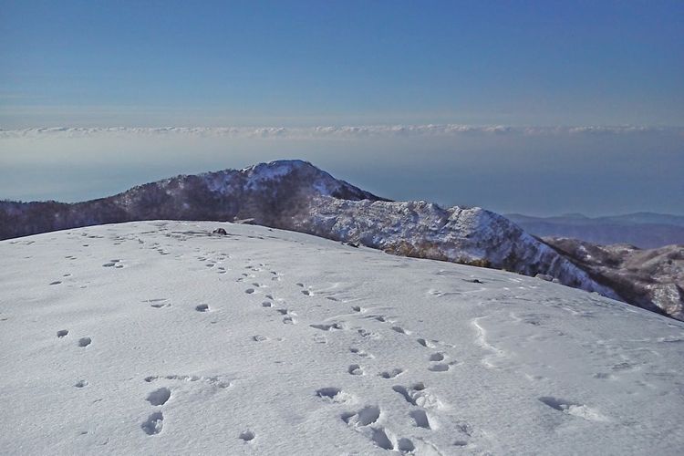 Горы Орьен в феврале 2018 года