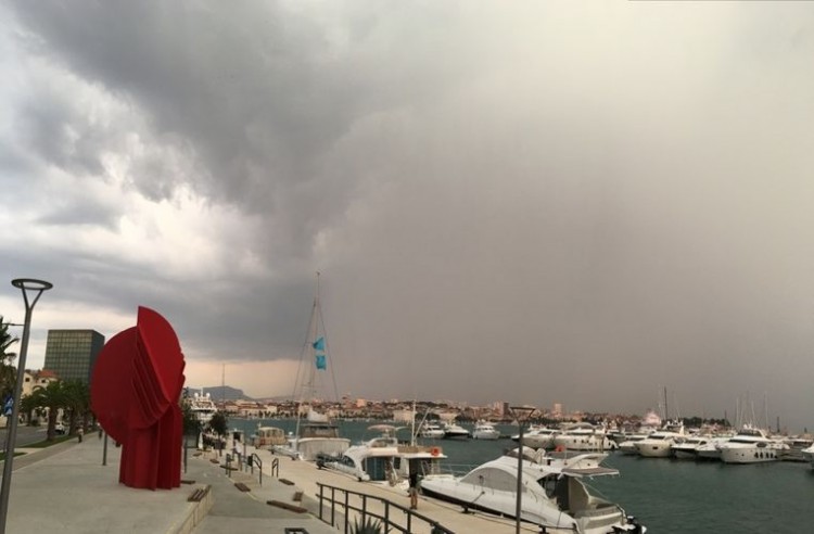 Шторм в Сплите в сентябре 2016 года