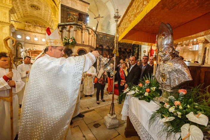 Празднование Дня города Трогир в кафедральном соборе Св. Лаврентия