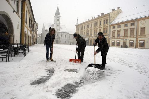 Снегопад в Хорватии