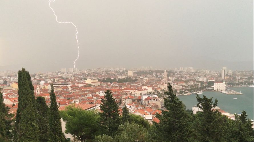 Шторм в Сплите в сентябре 2016 года