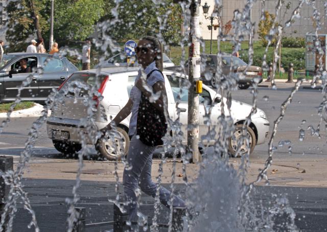 Жаркий день в Нови-Саде