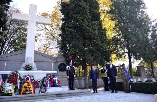 Установление мемориальной доски итальянским солдатам в Белграде
