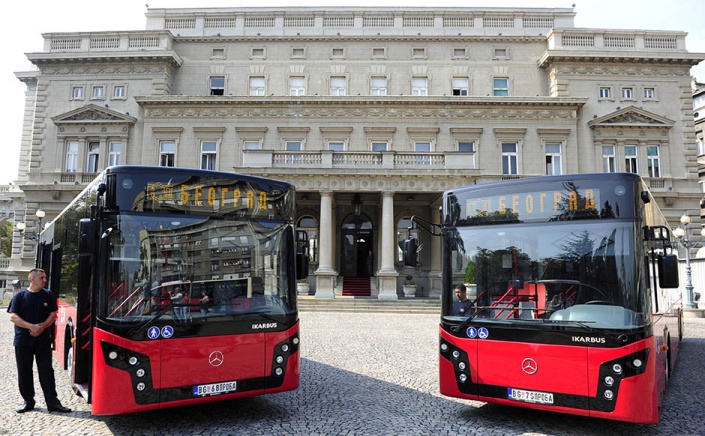 Автобусы Ikarbus и Mercedes для Белграда