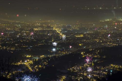 Новогодний фейерверк в Загребе