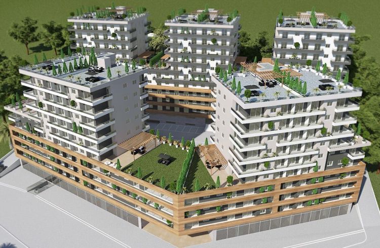 Двухкомнатная квартира новом жилом комплексе в Будве, Черногория