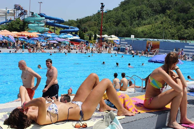 Аквапарк в сербской Ягодине в июне 2016 г. 