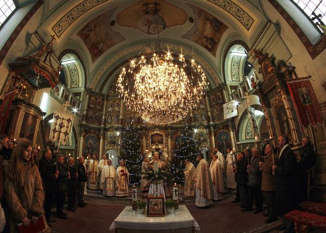 Рождество у сербских русинов в поселке Руски-Крстур в 2015 г.