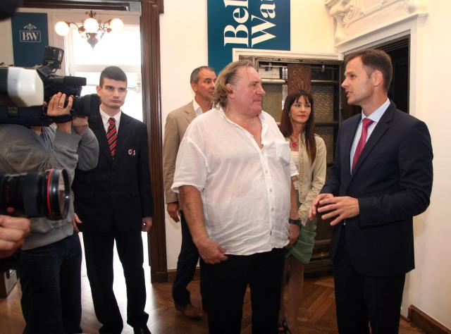 Жерар Депардье в Белграде