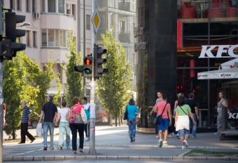 Бульвар Освобождения в Нови-Саде в Сербии