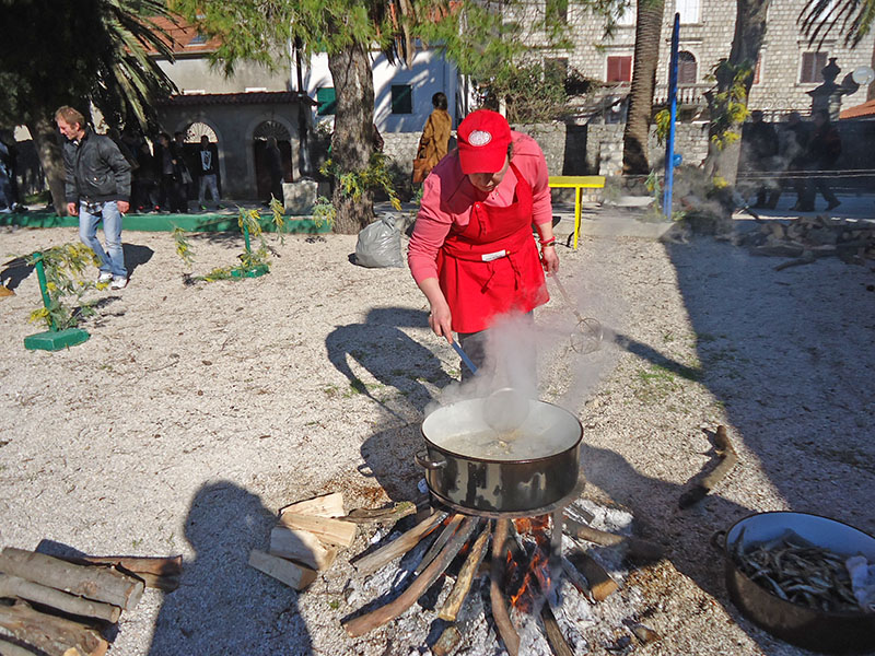 Фестиваль мимозы, рыбы и вина в поселке Баошичи