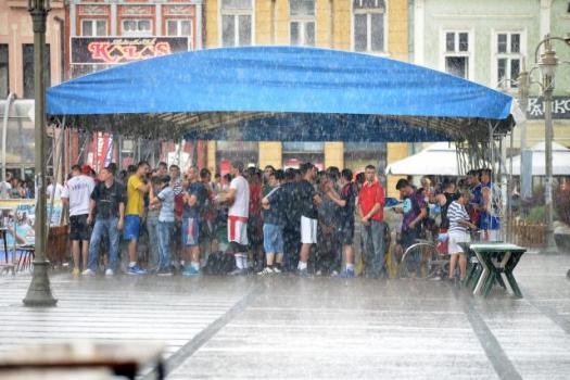 Ливень в сербском Нише