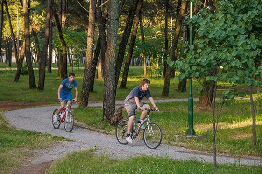 Существующая велодорожка в поселке Толоши. Фото: Podgorica.travel